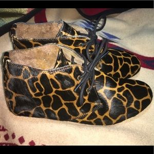 MARUTI Gimlet Hair-on Cowhair  ankle Boots (new)